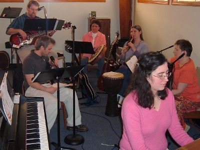 The Peace Band plays at the 11:00 service